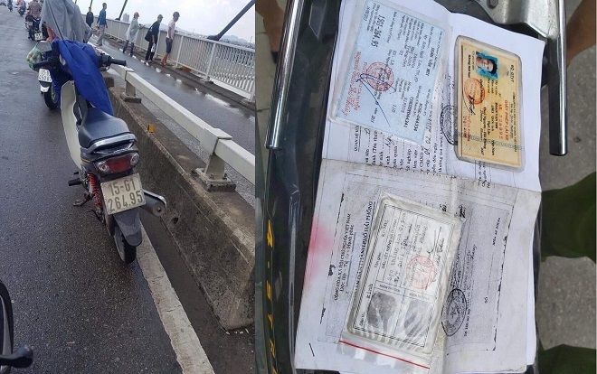 Để lại xe máy trên cầu Bính, người đàn ông nhảy xuống sông Cấm tự tử