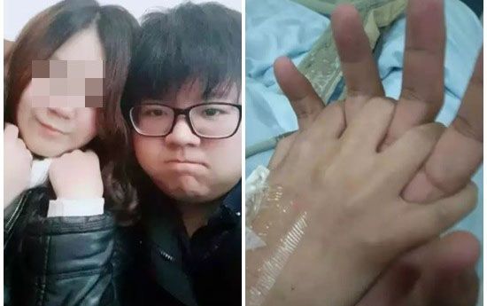 Cảm động ‘nụ hôn vĩnh biệt’ trên giường bệnh của chàng trai dành cho bạn gái trước khi qua đời