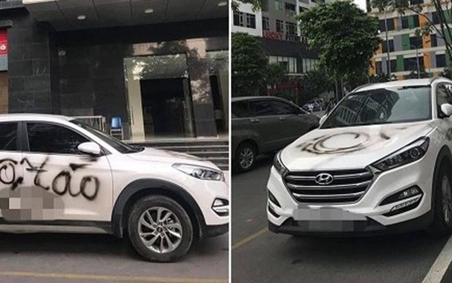 Sau nhiều lần đỗ sai quy định, chủ ô tô Hyundai Tucson hoảng hốt khi thấy xe xuất hiện dòng chữ lạ