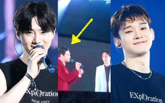 Suho (EXO) trổ tài đặt fanchant cho Chen siêu hay!