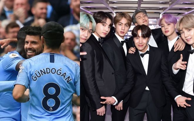 Manchester City 'phát cuồng' vì … nhóm nhạc BTS
