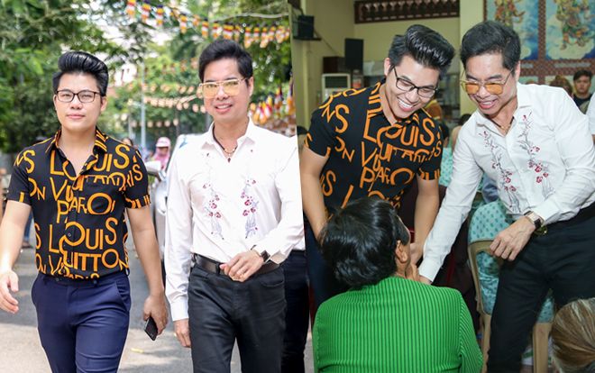 Quán quân Thần tượng Bolero - Duy Cường cùng cha nuôi Ngọc Sơn làm từ thiện dịp lễ Vu Lan