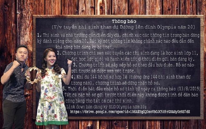 Nhiều điểm bất cập tại thông tin tuyển thí sinh Đường lên đỉnh Olympia năm thứ 20 khiến CĐM xôn xao