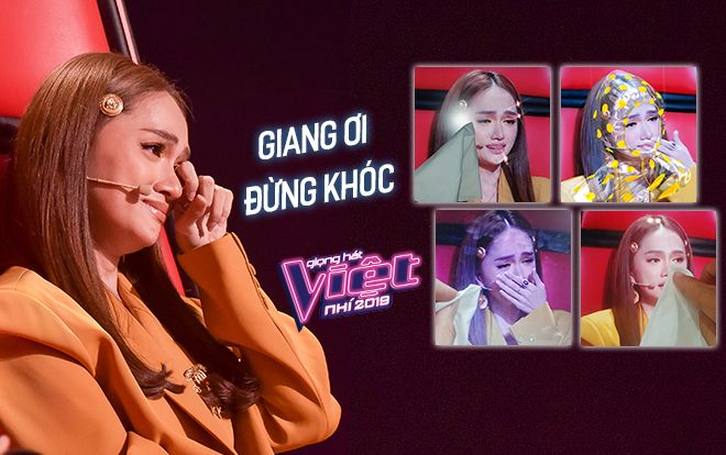 Hương Giang khóc nức nở vì phải loại trò cưng, fan The Voice Kids 'lầy lội' lau nước mắt