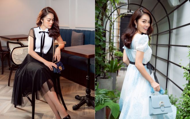 Dương Cẩm Lynh gợi ý loạt váy đơn sắc đầu thu cho phụ nữ trung niên