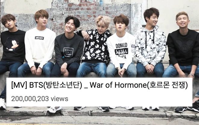 MV 'War Of Hormone' của BTS cán mốc 200 triệu view, nâng tổng gia tài MV đạt được lượt xem 'khủng' này lên con số là…