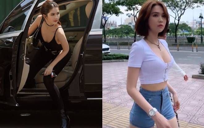 Tích cực hở bạo, Ngọc Trinh chứng minh ngực căng tràn, không hề có chuyện vòng 1 lép kẹp