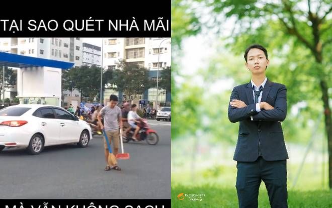 Sắp chia xa KTX sau khi tốt nghiệp, nam sinh ĐH Kinh tế - Luật khiến CĐM thích thú với clip 'quét rác khắp khuôn viên KTX' cực hài hước