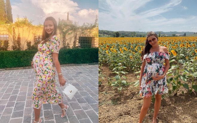Có ai như siêu mẫu Miranda Kerr tích cực mặc váy ngắn trong suốt thời gian mang bầu lần ba