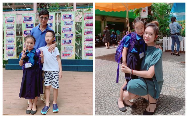 Vợ chồng Lý Hải - Minh Hà khoe ảnh đưa con gái lớn vào lớp 1 không quên làm điều này để bảo vệ con