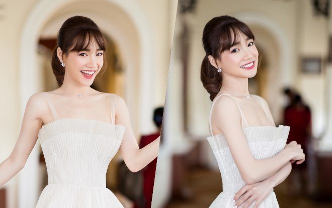 Nhã Phương hóa công chúa dự sự kiện: Fan trầm trồ bà xã Trường Giang ngày càng xinh đẹp!