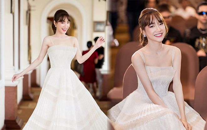 Diện đầm xếp pli như đóa hoa cẩm tú, Nhã Phương lại gây thương nhớ khôn nguôi