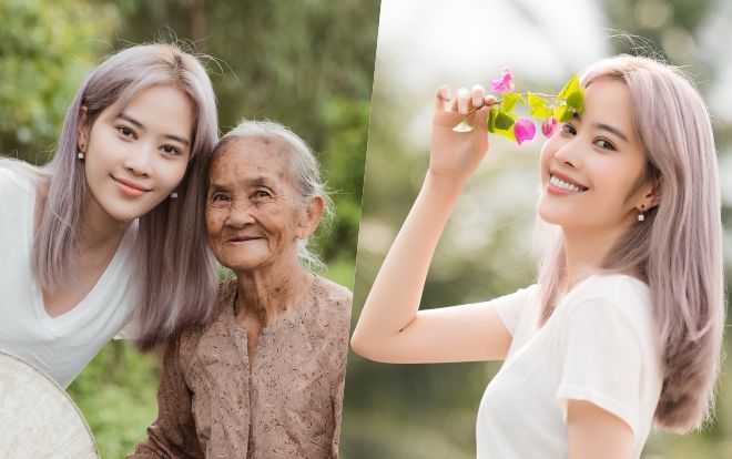 Giản dị đi từ thiện, Nam Em khéo khoe vẻ đẹp sắc sảo: Fan khuyên thi Hoa hậu Hoàn vũ Việt Nam