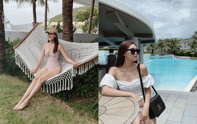 Á hậu Tường San khoe trọn combo eo thon, chân dài cùng xương quai xanh quyến rũ