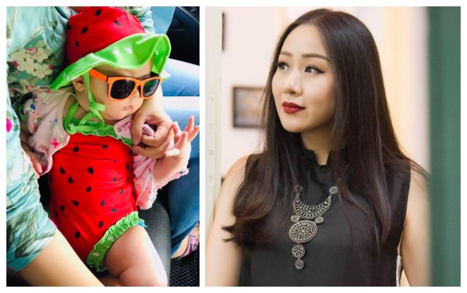 Hoa hậu Ngô Phương Lan lần đầu tiết lộ gương mặt con gái 6 tháng tuổi