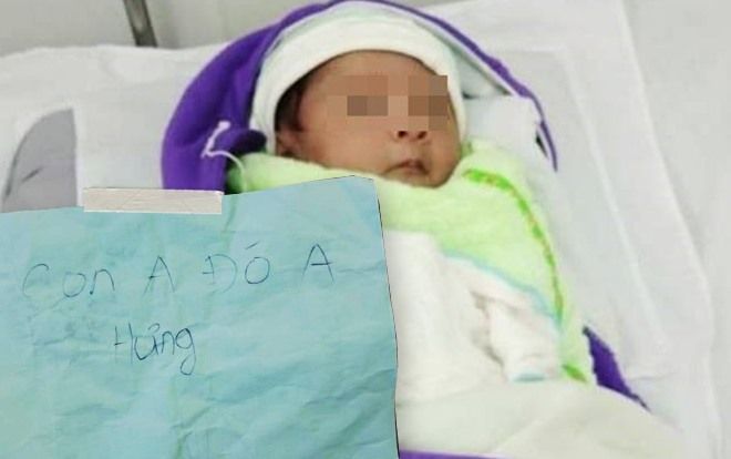 Phát hiện bé trai khoảng 1 tháng tuổi bị bỏ rơi ngoài công viên kèm mẩu giấy: 'Con anh đó anh Hưng'