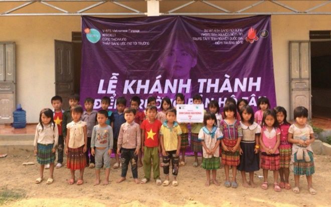 Niềm tự hào của Army Việt: Xây dựng trường học mang tên thành viên V (BTS)!