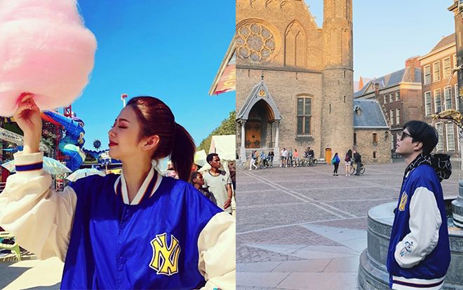 Cư dân mạng nhanh tay bắt được khoảnh khắc Trịnh Thăng Bình và Liz Kim Cương mặc đồ đôi hẹn hò ở Paris