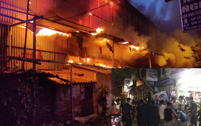 Hàng chục nhà dân di dời khẩn cấp sau vụ cháy cực lớn tại công ty phích nước Rạng Đông