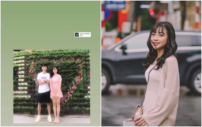 Hotgirl xứ Nghệ công khai đăng ảnh chụp chung cùng Văn Đức lên trang cá nhân, còn lồng nhạc 'Ôm trọn nỗi nhớ'