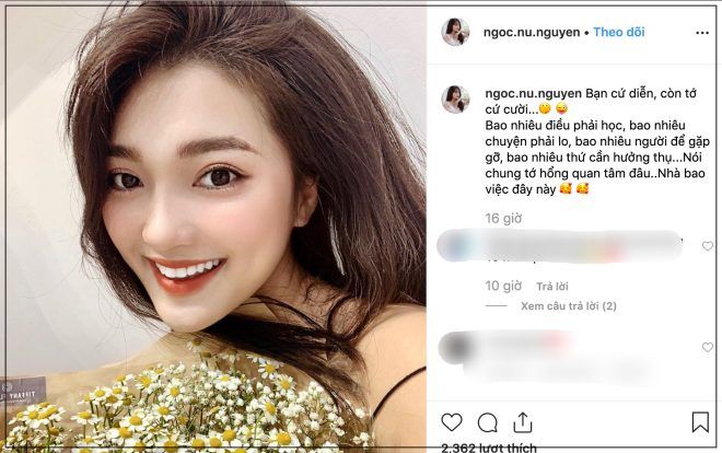Giữa lúc Văn Đức có người mới, Ngọc Nữ đăng status ám chỉ tình cũ đang 'diễn' và tỏ vẻ không quan tâm?