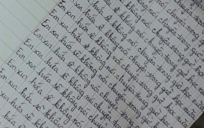 Cả một bầu trời kỷ niệm bất chợt ùa về với hàng tá những câu chép phạt của học sinh