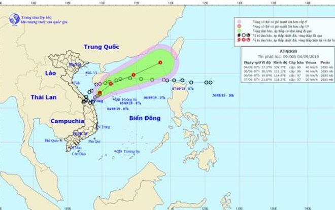Áp thấp Kajiki ra khỏi đất liền vẫn tiếp tục gây mưa to ở Trung Bộ