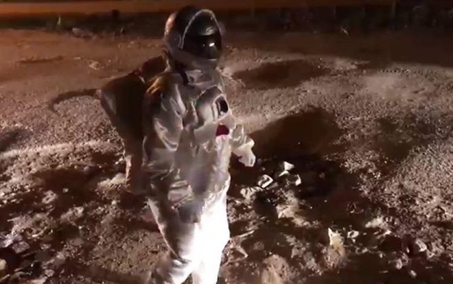 Video 'phi hành gia đi trên Mặt trăng' gây xôn xao Ấn Độ