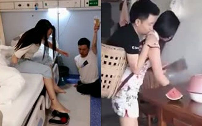 Chàng trai không chân chăm sóc bạn gái cụt 1 tay khiến cộng đồng mạng rơi lệ