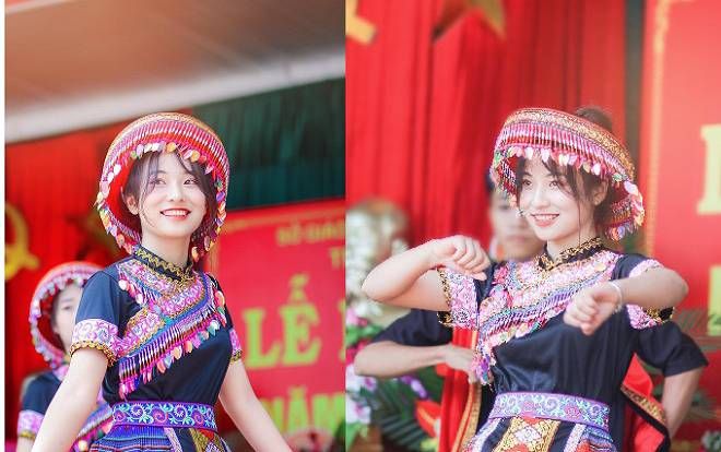 Lọt ống kính máy ảnh khi biểu diễn văn nghệ, nữ sinh Thái Nguyên bất ngờ nổi tiếng vì sở hữu nhan sắc quá xinh đẹp