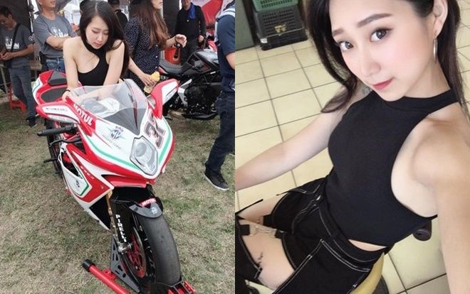 Nữ shipper nóng bỏng lái phân khối lớn khiến dân tình 'sốt sình sịch'