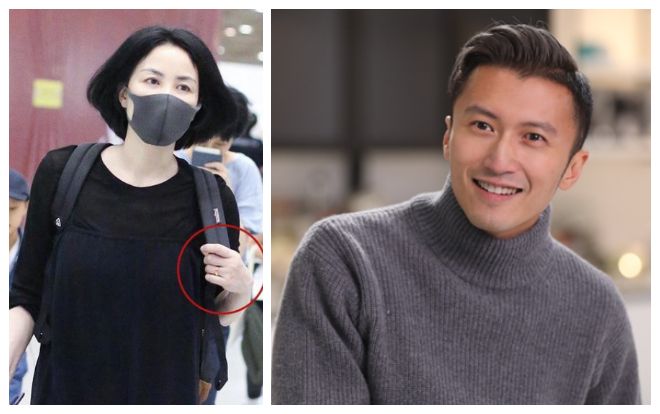 Đeo nhẫn trên ngón tay áp út bên trái, Vương Phi dính nghi vấn đã kết hôn cùng Tạ Đình Phong