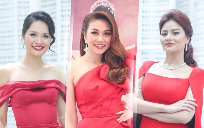 Vũ Thu Phương gợi cảm hết nấc, hội ngộ Thanh Hằng - Hương Giang tại Miss Universe Vietnam 2019