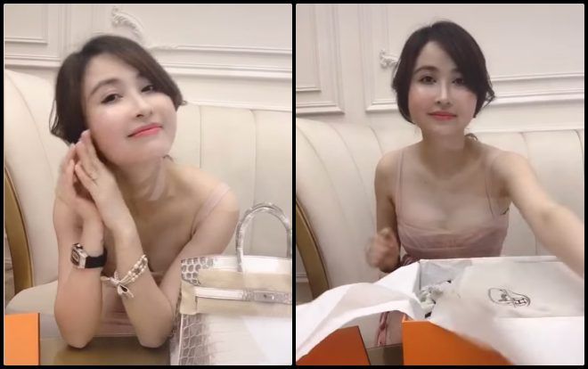 Vợ hai của Minh Nhựa thản nhiên đăng clip 'đập hộp' túi Hermes chục tỷ giữa lúc đám cưới của con chồng đang diễn ra