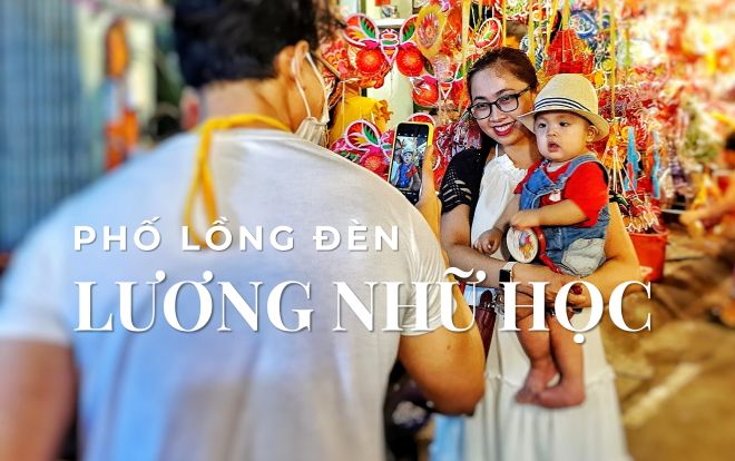 Phố lồng đèn ở Sài Gòn chật kín người đổ về check-in trước thềm Trung Thu