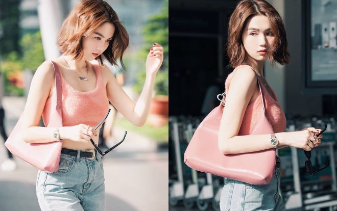 Chỉ xuất hiện ở sân bay thôi mà Ngọc Trinh lên đồ như đang trình diễn thời trang
