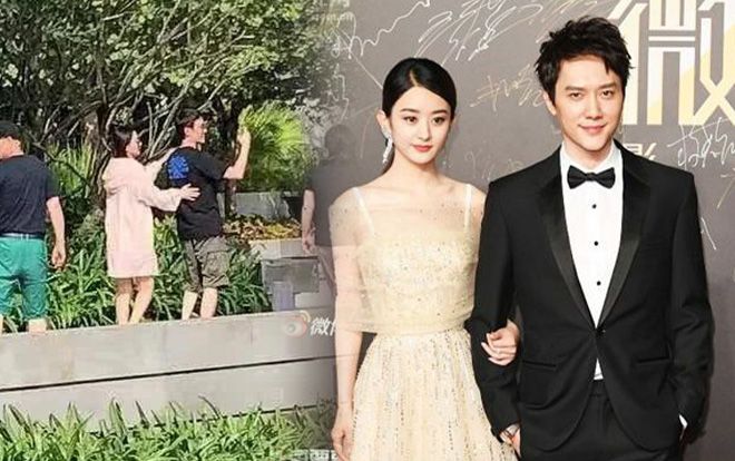 Lần đầu bắt gặp Triệu Lệ Dĩnh du lịch cùng ông xã Phùng Thiệu Phong sau khi sinh con và quay lại ngành giải trí