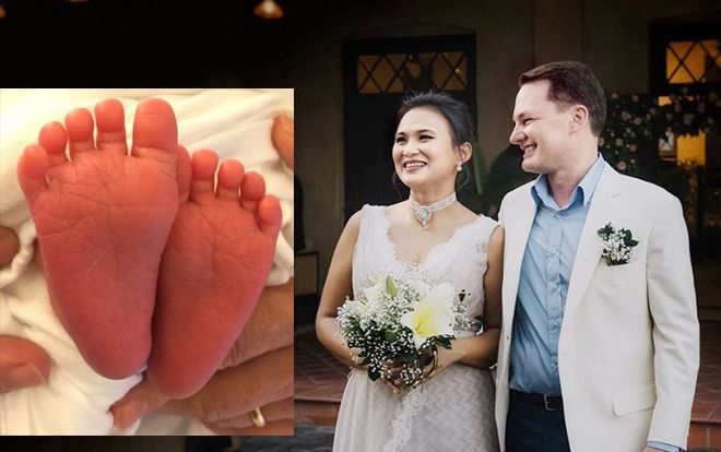 Vợ mới của chồng cũ Hồng Nhung đã sinh con thứ 3