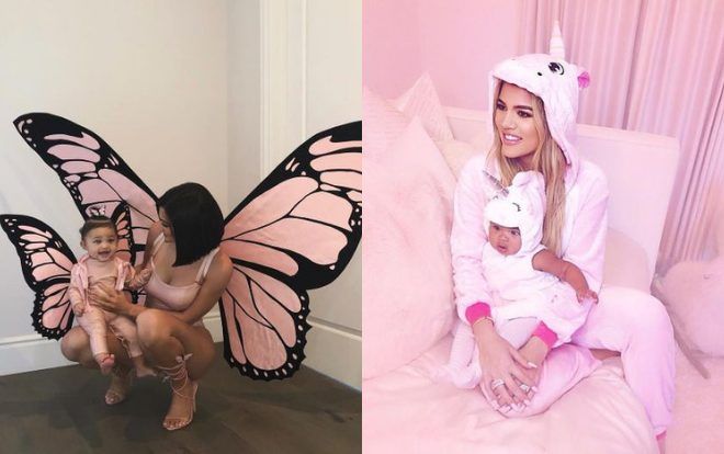 ‘Gắt’ bấy nhiêu trên thảm đỏ, Beyonce - Kim Kardashian lại dễ thương bấy nhiêu khi mặc đồ đôi với con gái