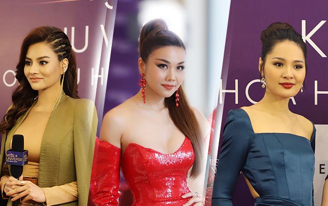 Thanh Hằng diện váy đỏ rực đọ sắc cùng Hương Giang - Vũ Thu Phương trong buổi sơ khảo MUV 2019