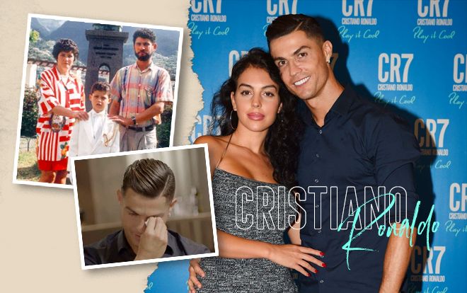 Ronaldo ôm eo bạn gái, bật khóc nức nở khi nhắc về bố
