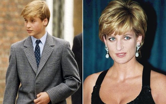 Hoàng tử William từng bị bạn bè trêu chọc vì bức ảnh bán khỏa thân của Công nương Diana