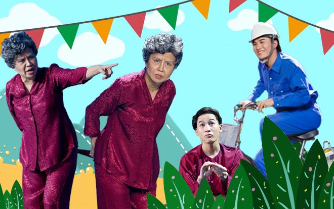 Lưu Thiên Hương tiếp tục 'chơi lớn' hóa ngoại già U70, hỗ trợ học trò trong Minishow - The Voice Kids 2019