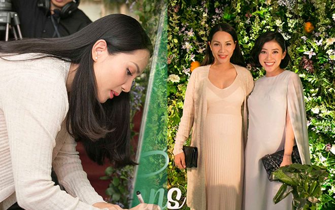 Vợ Hoàng Bách bụng bầu 9 tháng vẫn thon thả xinh đẹp đến phát ghen