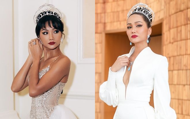 Hai bộ váy cực phẩm H'hen Niê 'chưng diện' tại vòng sơ khảo 2 miền Bắc Nam HHHV VN 2019