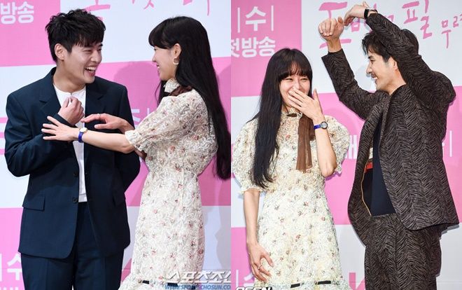 Họp báo 'Khi hoa trà nở': Gong Hyo Jin không nhịn được cười vì 'chàng ngố' Kang Ha Neul - Kim Ji Suk