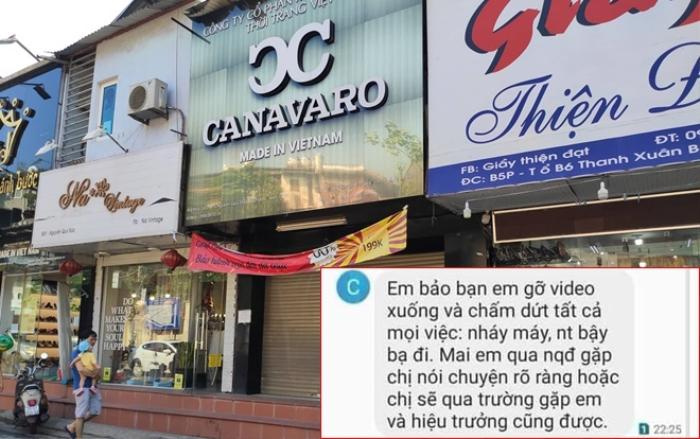 Lan truyền tin nhắn được cho là giữa chủ shop và nữ nhân viên bị tát vào mặt vì đến đòi lương