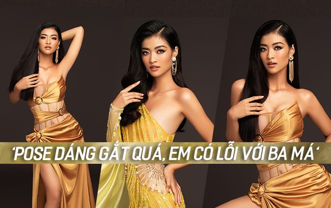 Khoe đường cong gợi cảm, á hậu Kiều Loan đáng yêu thú nhận: 'Pose dáng gắt, em có lỗi với ba má'