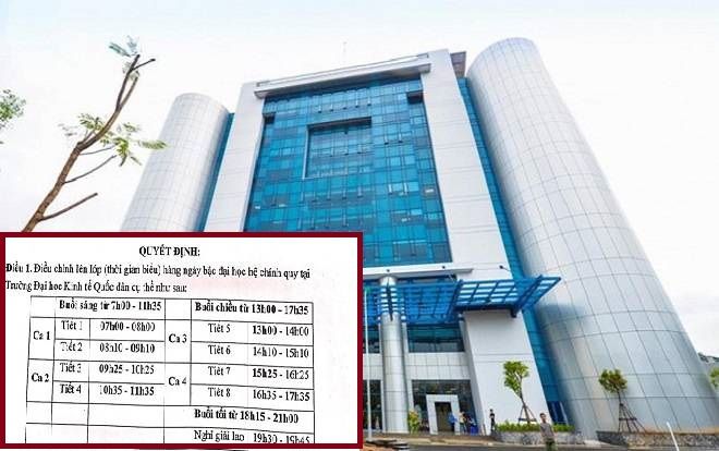 Sinh viên 'kêu trời' vì phải 'vật lộn' thời khóa biểu mới, Đại học Kinh tế Quốc dân lên tiếng?
