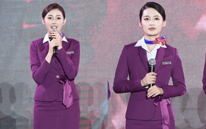 'Cơ trưởng Trung Quốc': Lý Thấm và Trương Thiên Ái đọ sắc trong trang phục tiếp viên hàng không